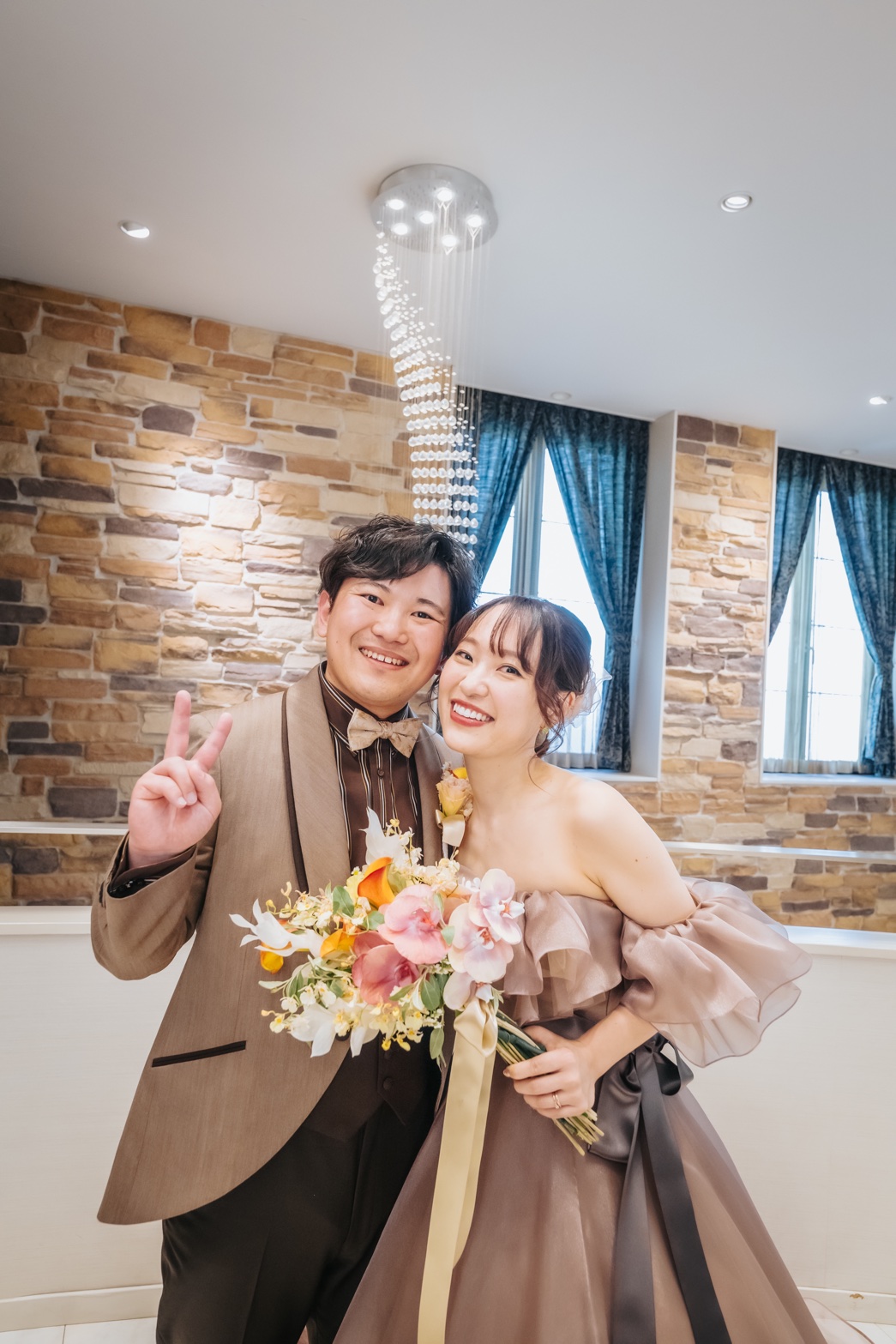 新郎新婦おふたりの画像