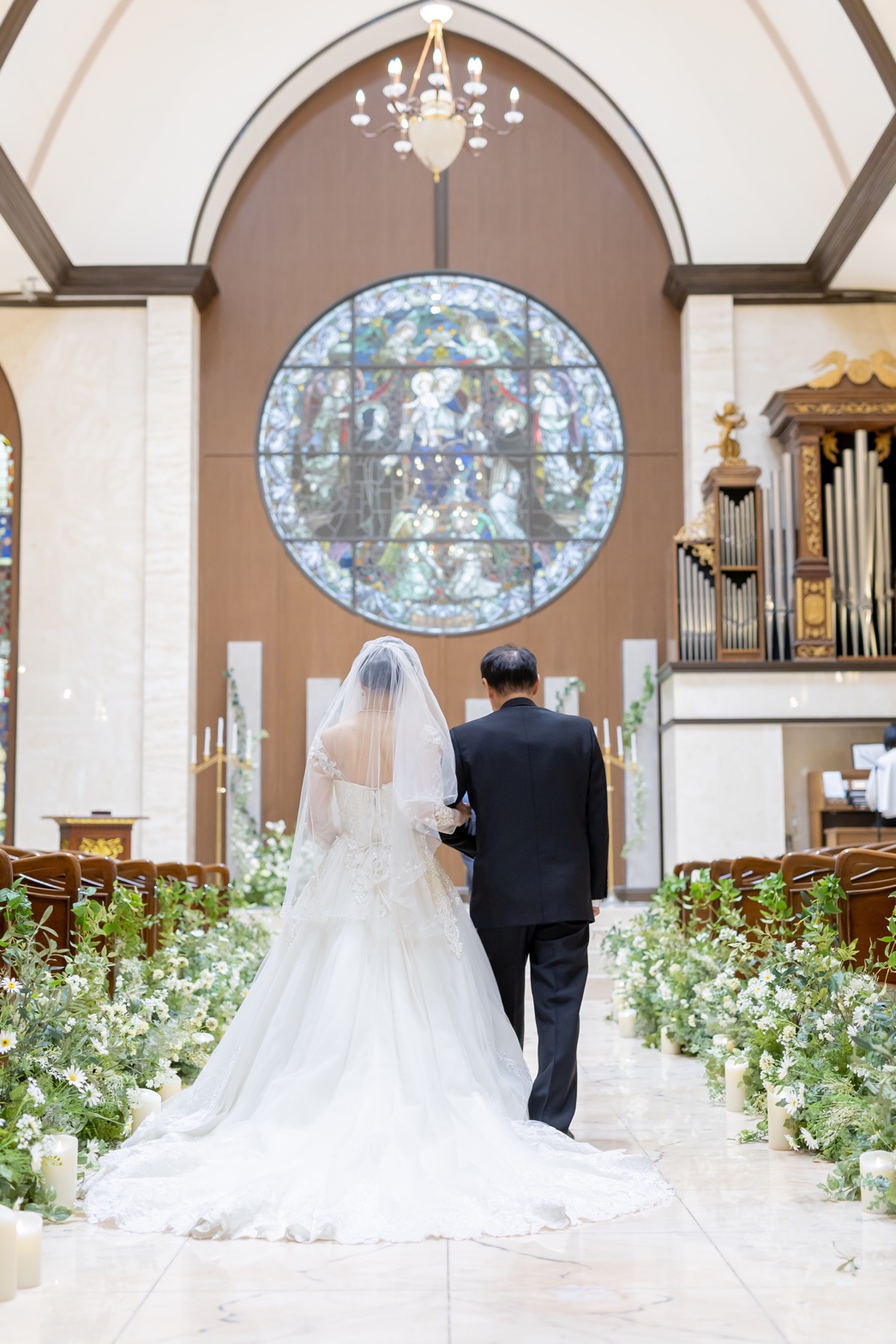 新婦様とお父様の画像